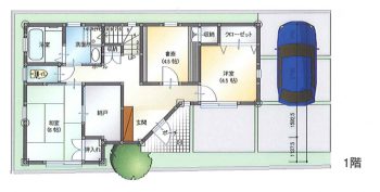 １７坪　狭小デザイン住宅　２階プラス小屋裏がある間取り