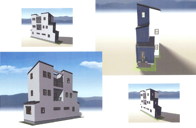 １２坪　３階建て狭小住宅　４ＬＤＫを実現させた間取り