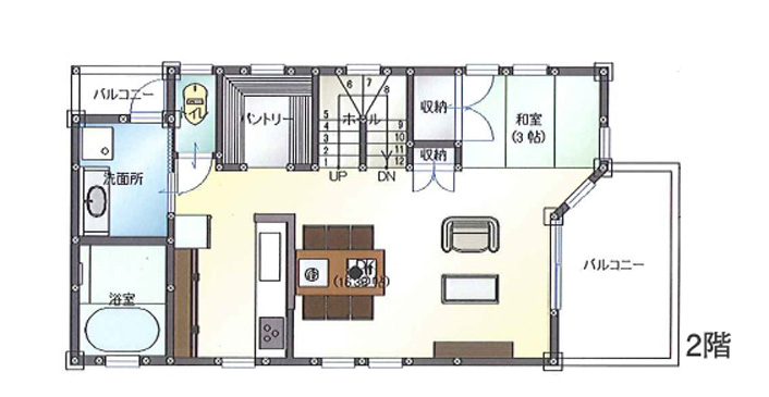 １５坪 ３階建て狭小住宅 充実した収納とゆとりの間取り 横浜の狭小住宅 二世帯住宅 注文住宅の間取りは中鉢建設