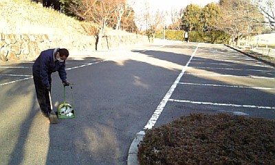 会社近くの四季の森公園の駐車場