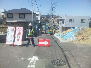 仙台市内での舗装工事