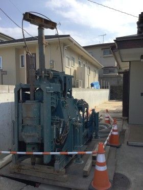 震災による地滑り対策復旧工事