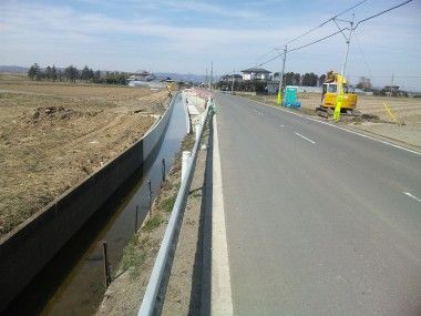 岩沼市で避難用の通路