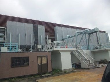 横浜市港北区新羽町でポンプ場の改修工事をしています