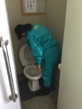 岡本中学校トイレ実習