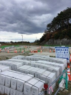 ３.１１　東日本大震災で被災した宮城県七ヶ浜町で市街地の復興工事を行います