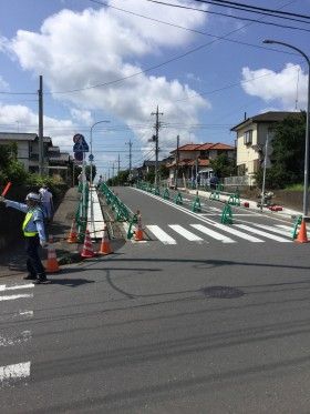 横浜市瀬谷区で道路工事