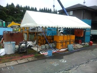 塩竃市内の下水管震災復旧工事