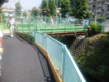 横浜市港南区の橋の架替工事