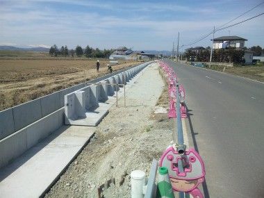 岩沼市で避難用の通路