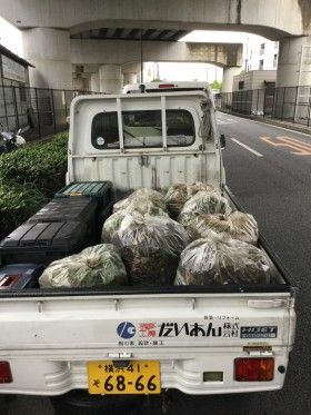 新羽駅周辺の街頭清掃