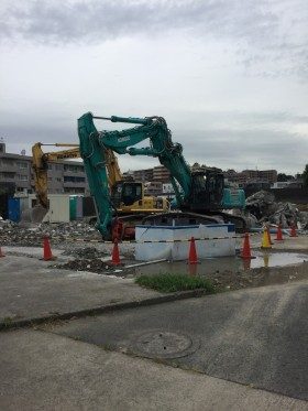 解体工事をしています！