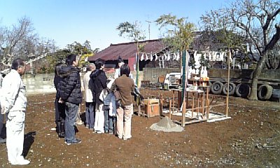 O様邸新築工事の地鎮祭が行われました