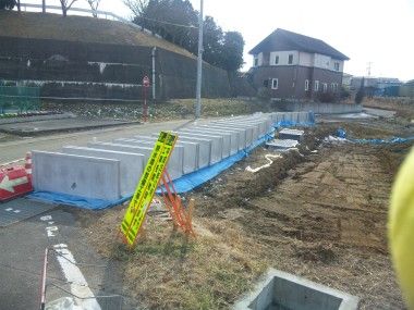 七ヶ浜の排水路整備工事