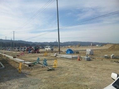 宮城県山元町で災害公営住宅を作っています