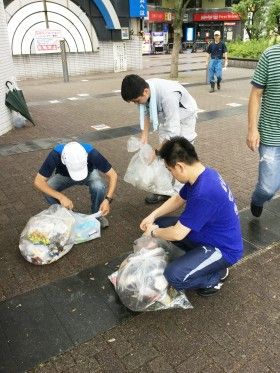 新横浜早朝清掃