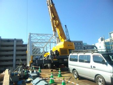 霞橋の架け替え工事
