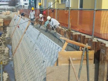 塩竈の下水工事