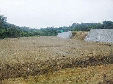 災害公営住宅を建設するための造成工事