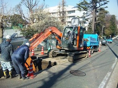 横浜市南区の下水道工事