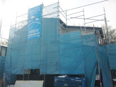富谷町で町営住宅建設中