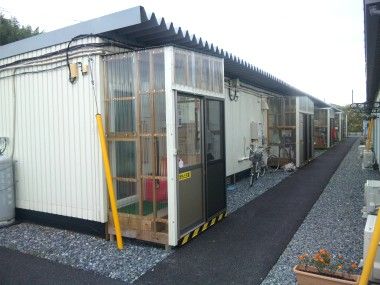 震災被災地の仮設住宅を視察