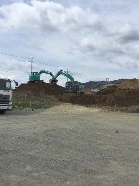 気仙沼で復興工事