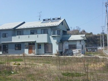 宮城県七ヶ浜町でがれきの撤去工事