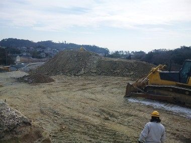 宮城県七ヶ浜町で造成工事