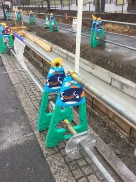 大桟橋の工事