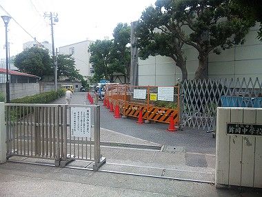 舞岡中学校の体育館