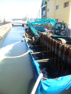 塩竃の下水道整備工事