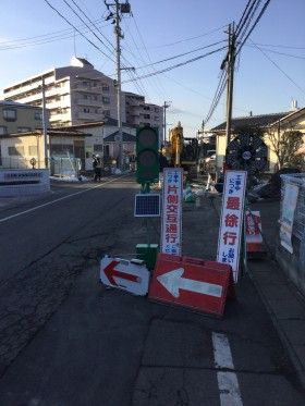 名取市で下水道工事