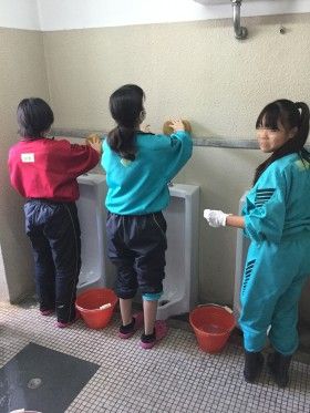 岡本中学校トイレ実習