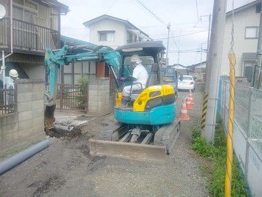 仙台市の下水道管工事