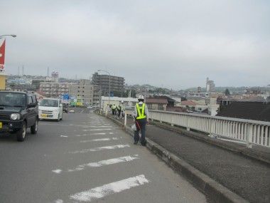 塩竃での街頭清掃