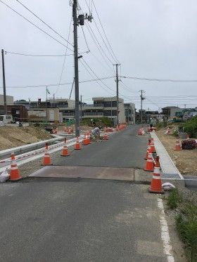 東日本大震災で被災した宮城県七ヶ浜町で被災者用の宅地を造成する復興工事を行っています