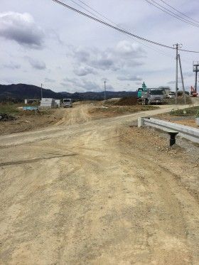 気仙沼で復興工事