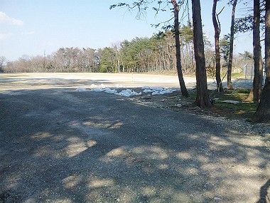 七ヶ浜中学校の仮設グラウンド完成