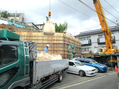三枚町の開発工事（山を造成して住宅地を作ります）その１４