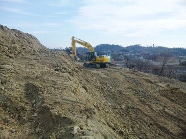 宮城県七ヶ浜町で造成工事