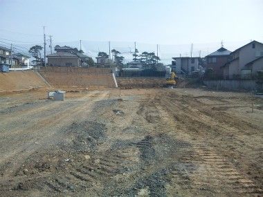 塩釜市で宅地造成工事
