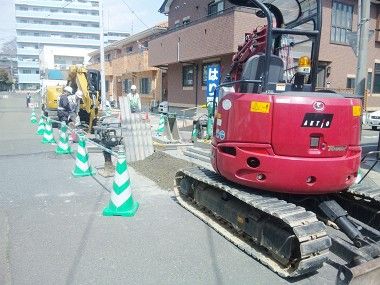 塩竈市で下水管工事