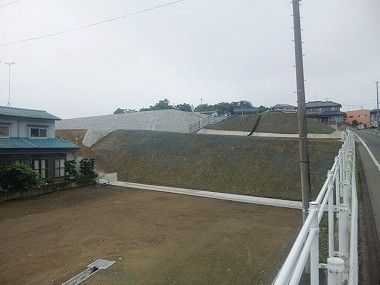 災害公営住宅を建設するための造成工事