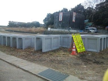 七ヶ浜の排水路整備工事