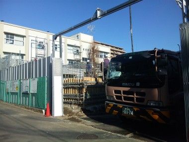 山内小学校プール工事