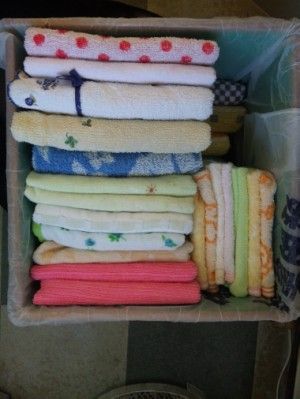きちんと折りたたまれたタオル