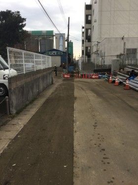 宮城県名取市で下水管工事