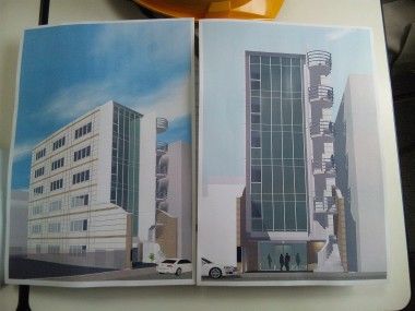 大和駅前で７階建てのビル建設