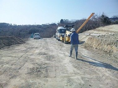宮城県七ヶ浜町で災害公営住宅を建設するための造成工事